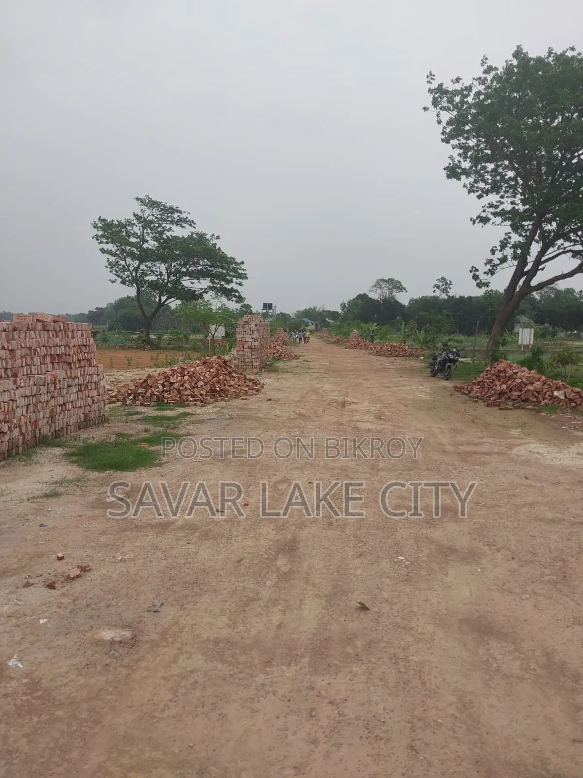 Plot for sale with government Halot road at a low price in Savar