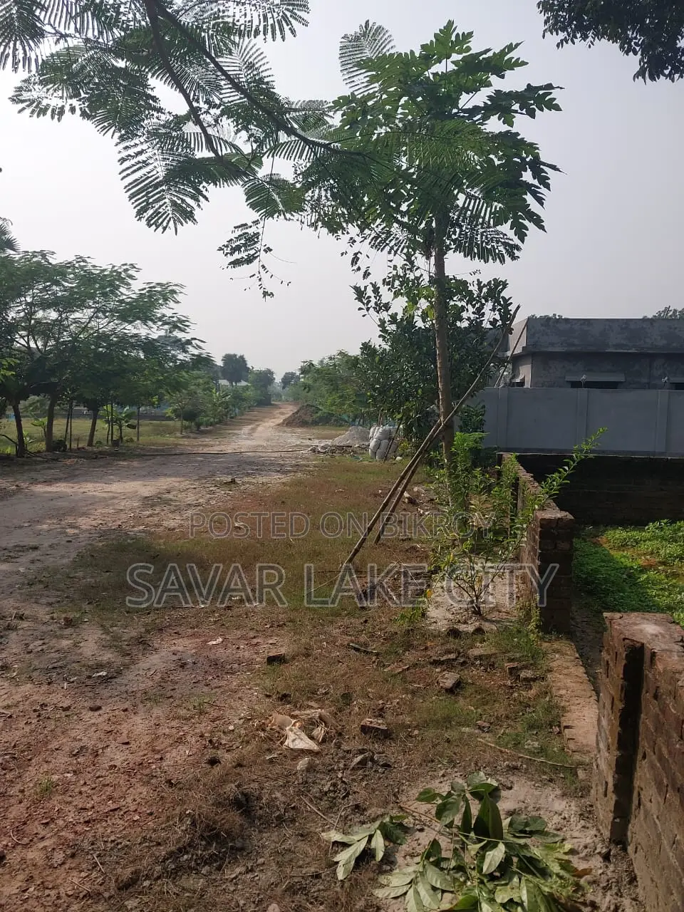Plot for sale with government Halot road at a low price in Savar