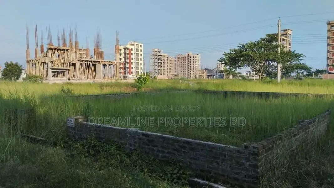 5 katha plot in N block for sale Bashundhara r/a in Basundhara