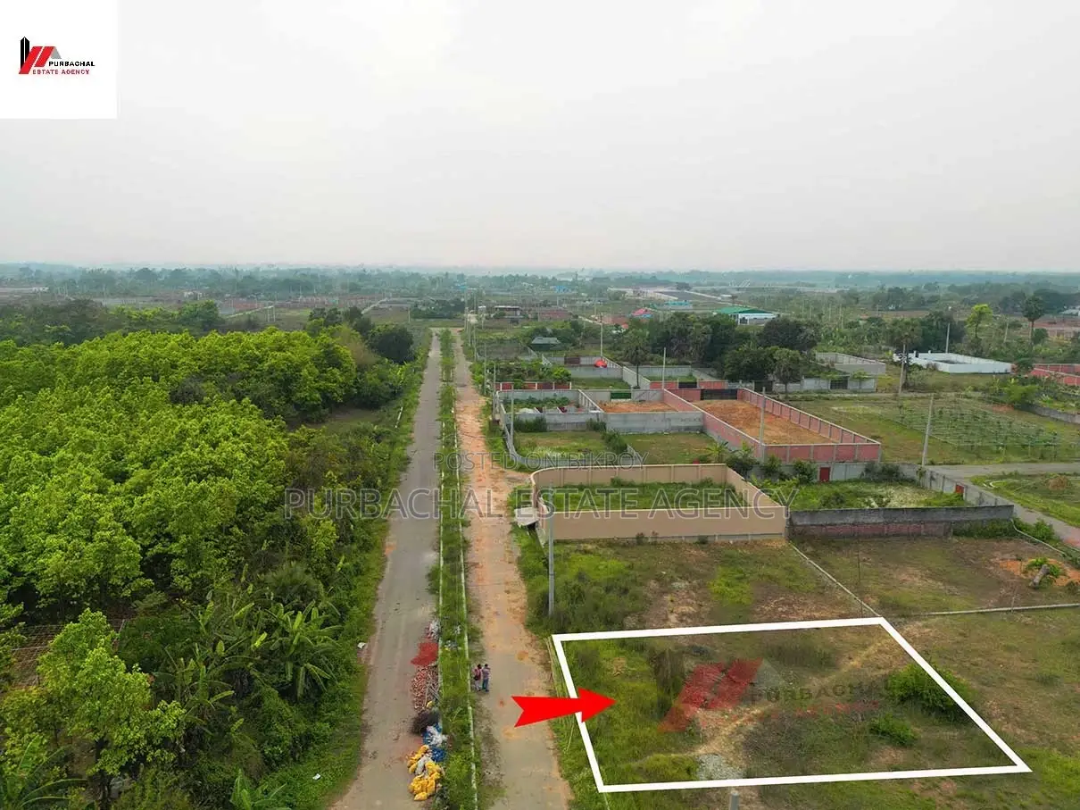 Near 300ft, South-West Corner, 5 Katha Sec#10 in Purbachal