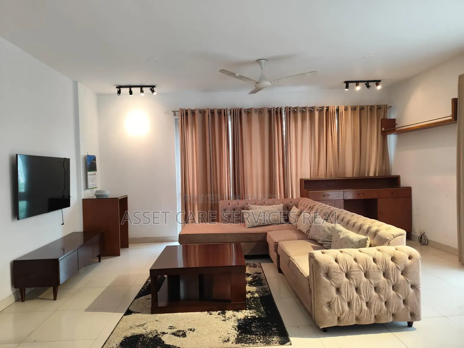 Fully-Furnished 3-Bedroom Apartment for Rent in Baridhara Diplomatic Zone in Baridhara