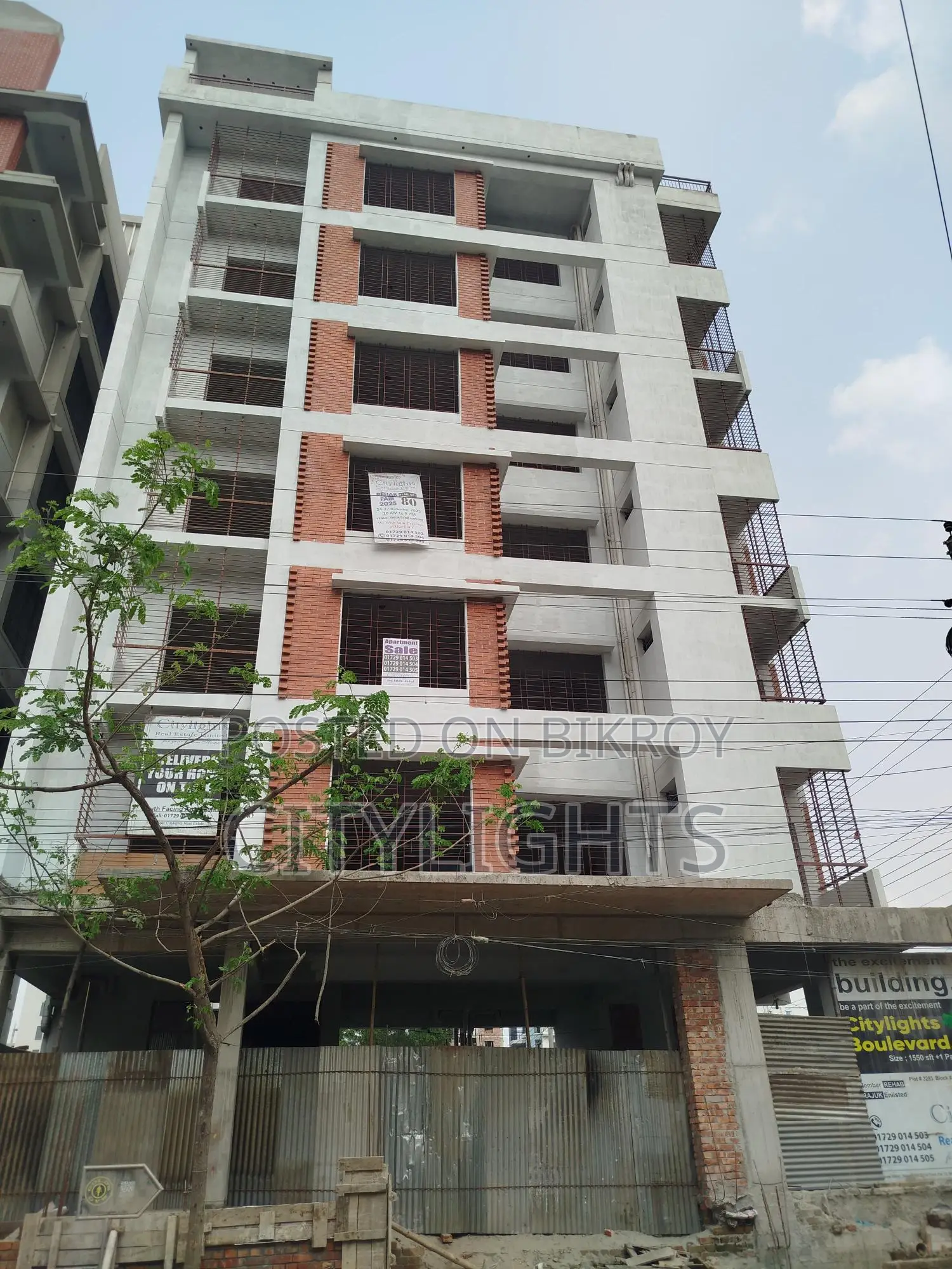 South West Corner Almost Ready Apartment in Basundhara