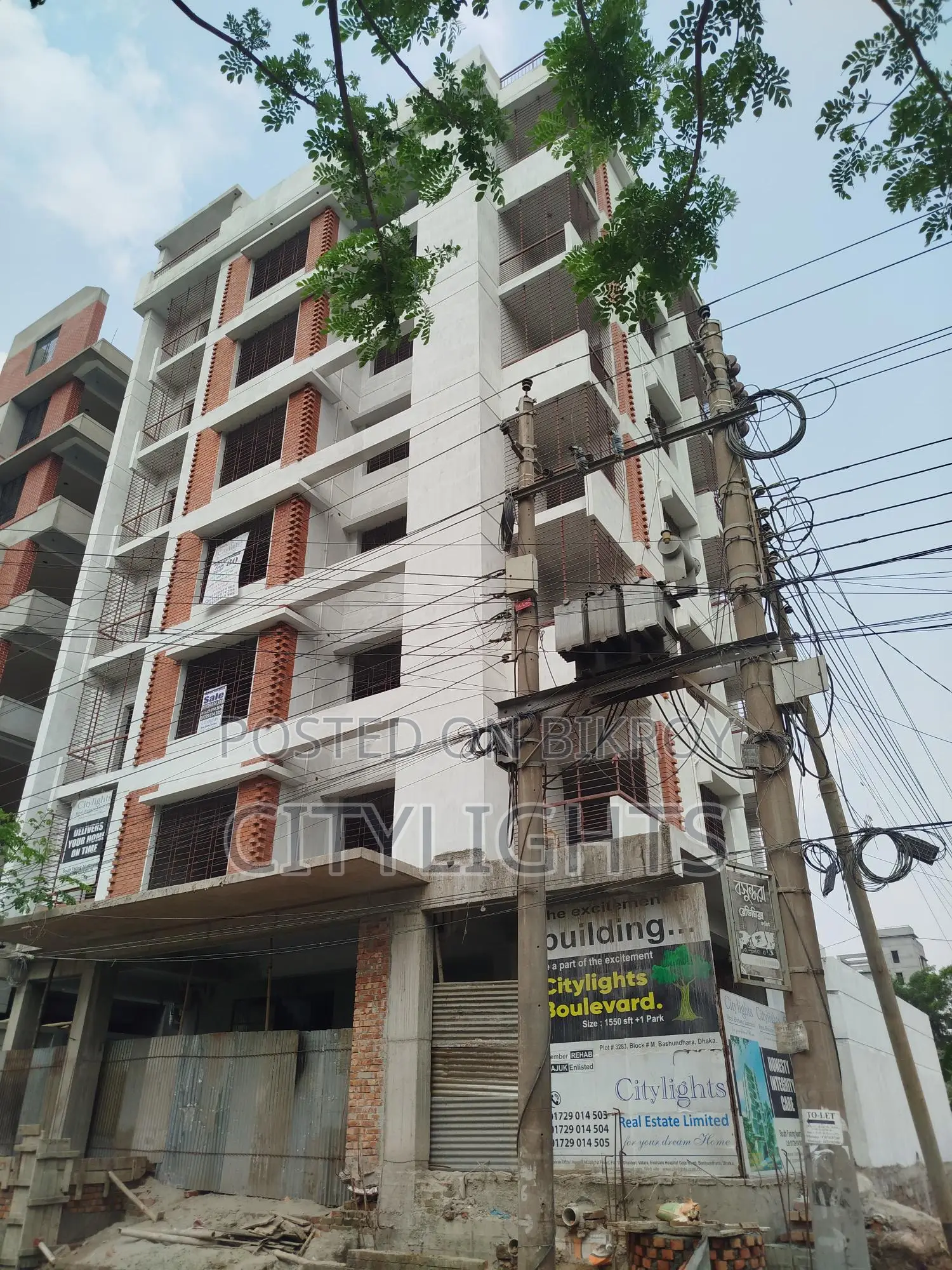 South West Corner Almost Ready Apartment in Basundhara