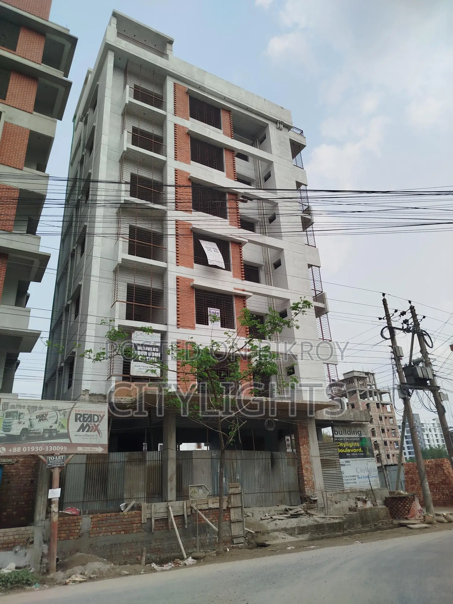South West Corner Almost Ready Apartment in Basundhara