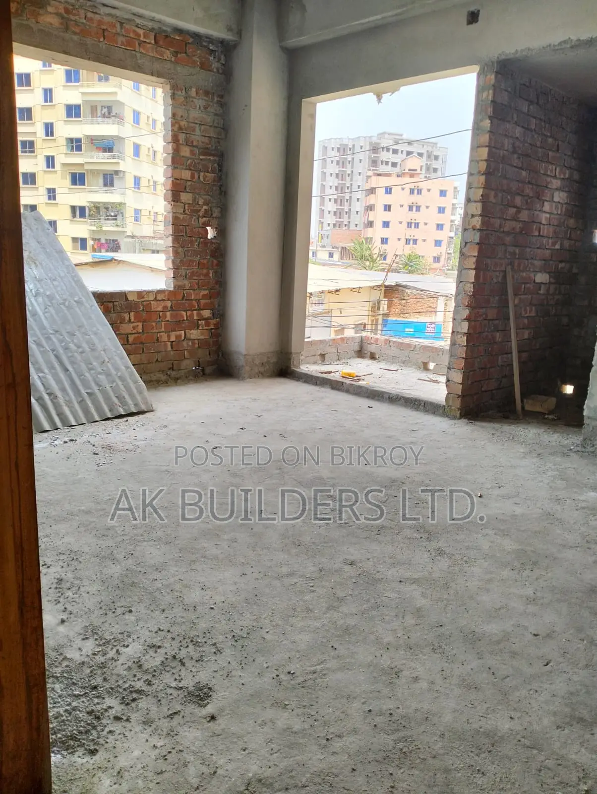 1250 sq ft flat in Uttara Nalbhog, located next to a 30ft paved road!! in Uttara
