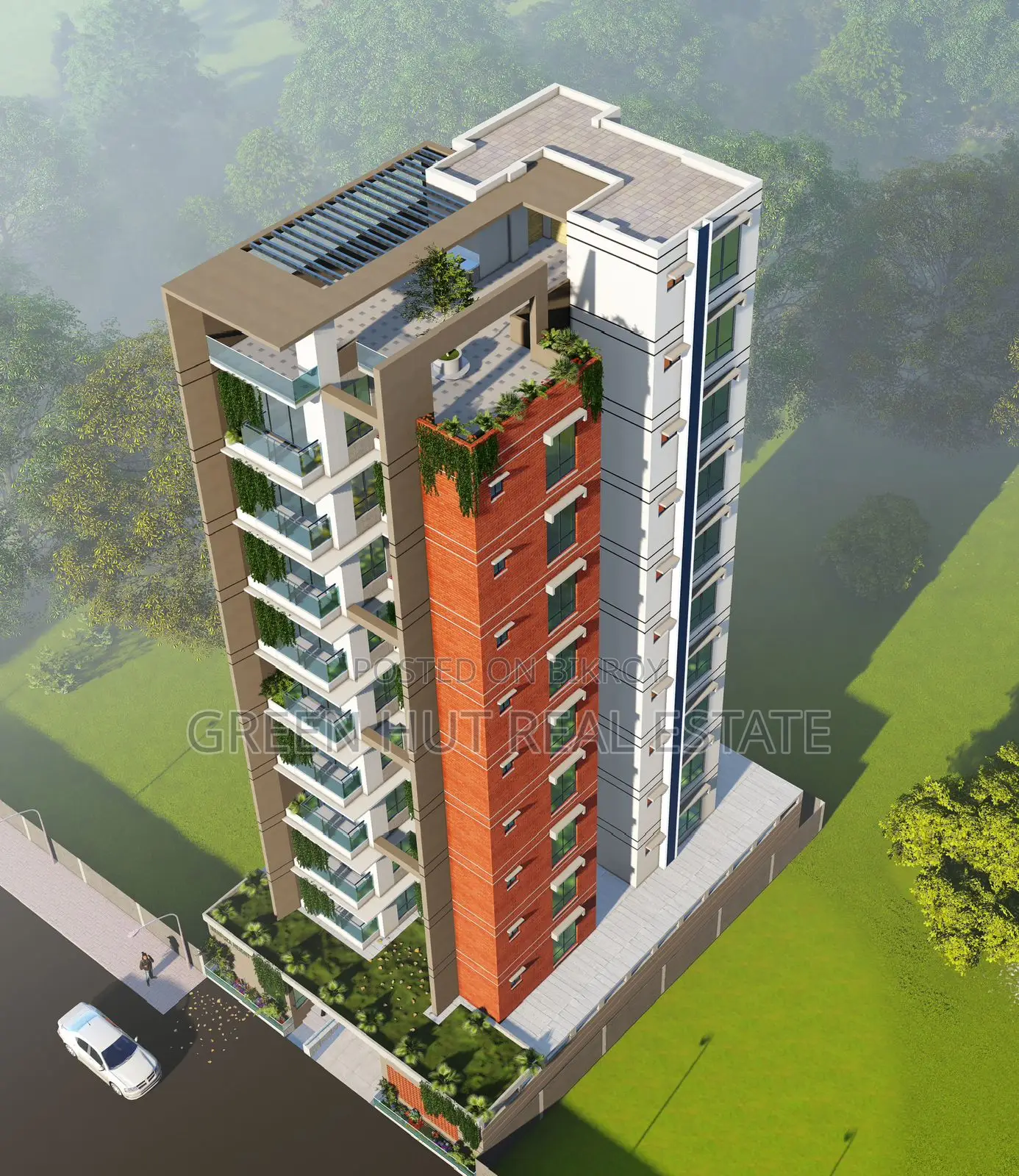 Semi Fair Face Flat For Sale in Basundhara