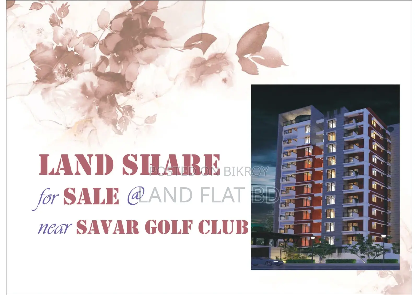 Flat Share Near Savar Golf Club in Savar