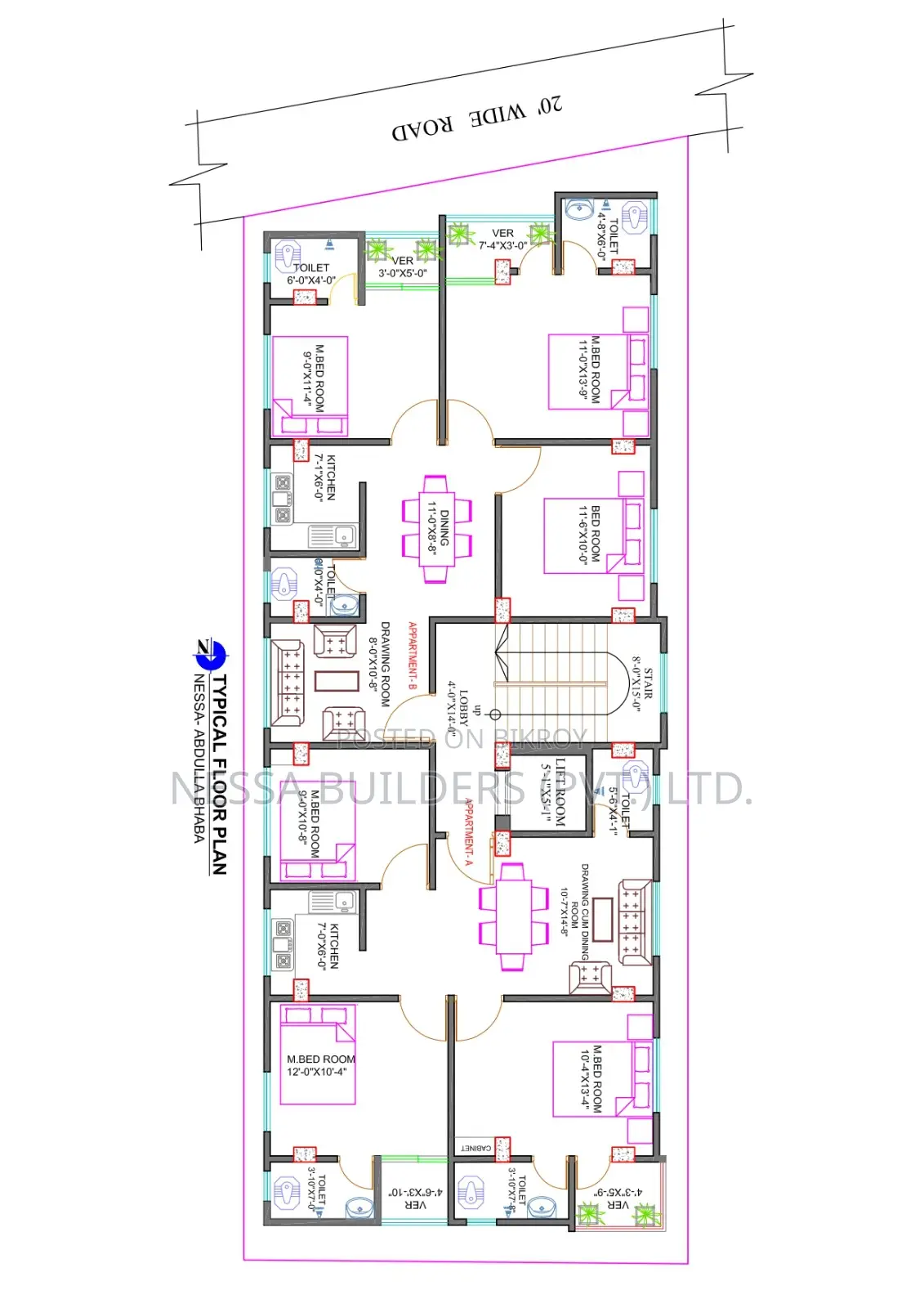 Ready-to-move flat for sale near Uttara Sector 4. in Uttara