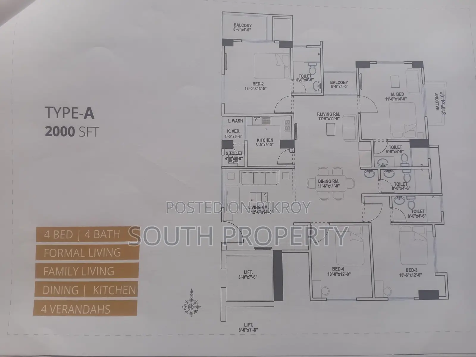Land Share 2000 sq ft Flat for Sale at a Very Affordable Price. in Purbachal