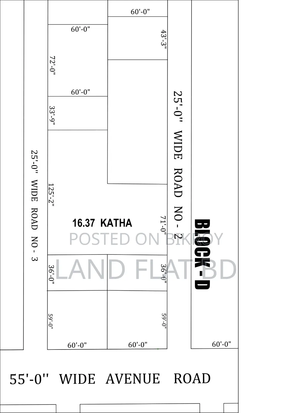 Ready-to-build Plot for Sale, North & South Facing, 16.37 Katha in Keraniganj