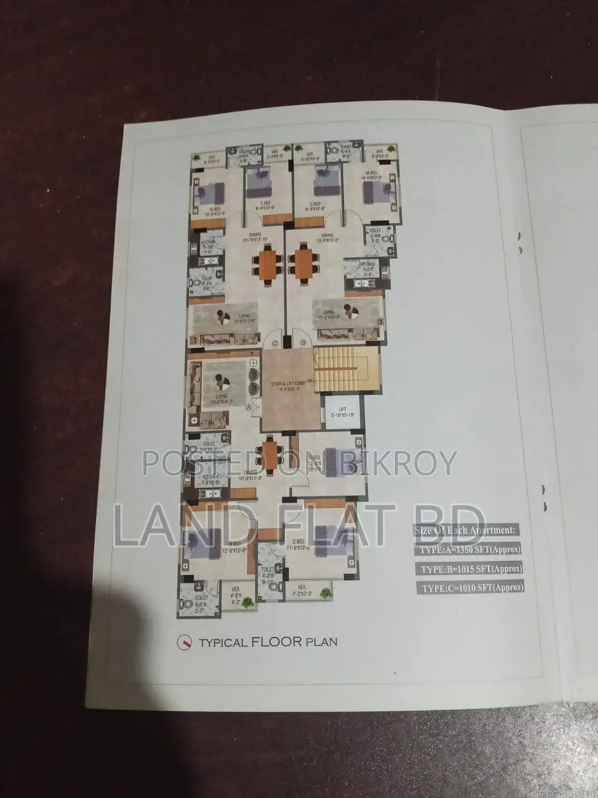 READY FLAT FOR SALE @ 1350 SFT WEST DHANMONDI R/A. in Dhanmondi