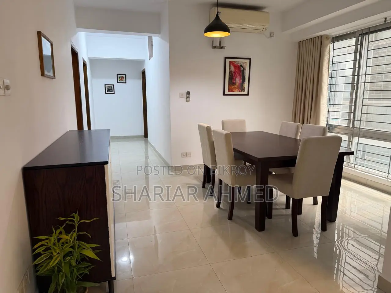 3 Bed 3200 SqFt Fully Furnished Flat Rent In Gulshan-2 in Gulshan