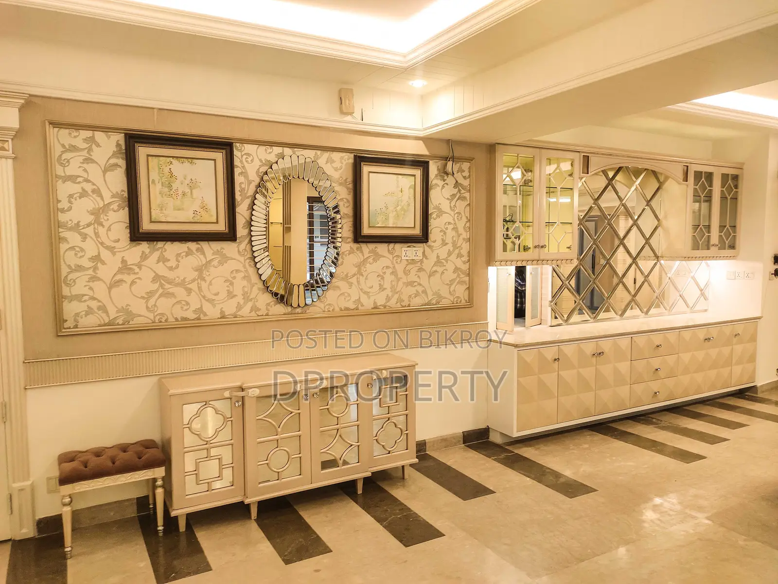4500 SFT Luxurious Full Furnished South face Apartment Rent at 10 floor in Basundhara