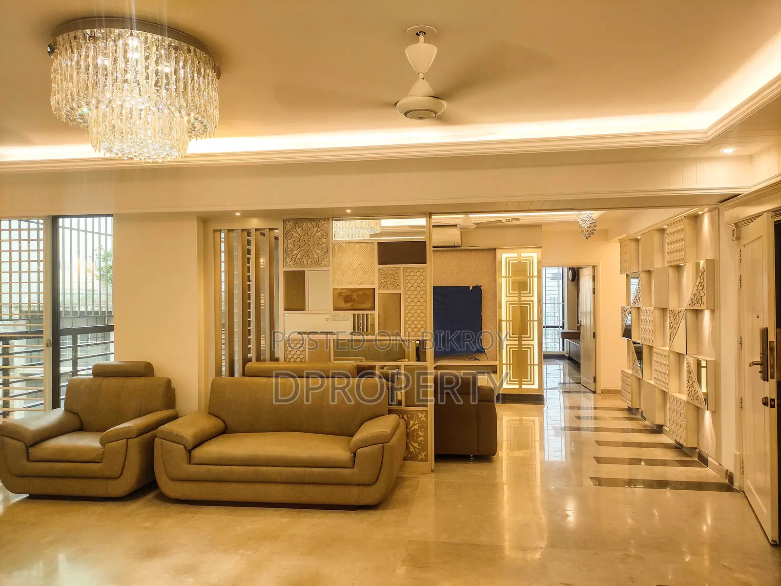 4500 SFT Luxurious Full Furnished South face Apartment Rent at 10 floor in Basundhara