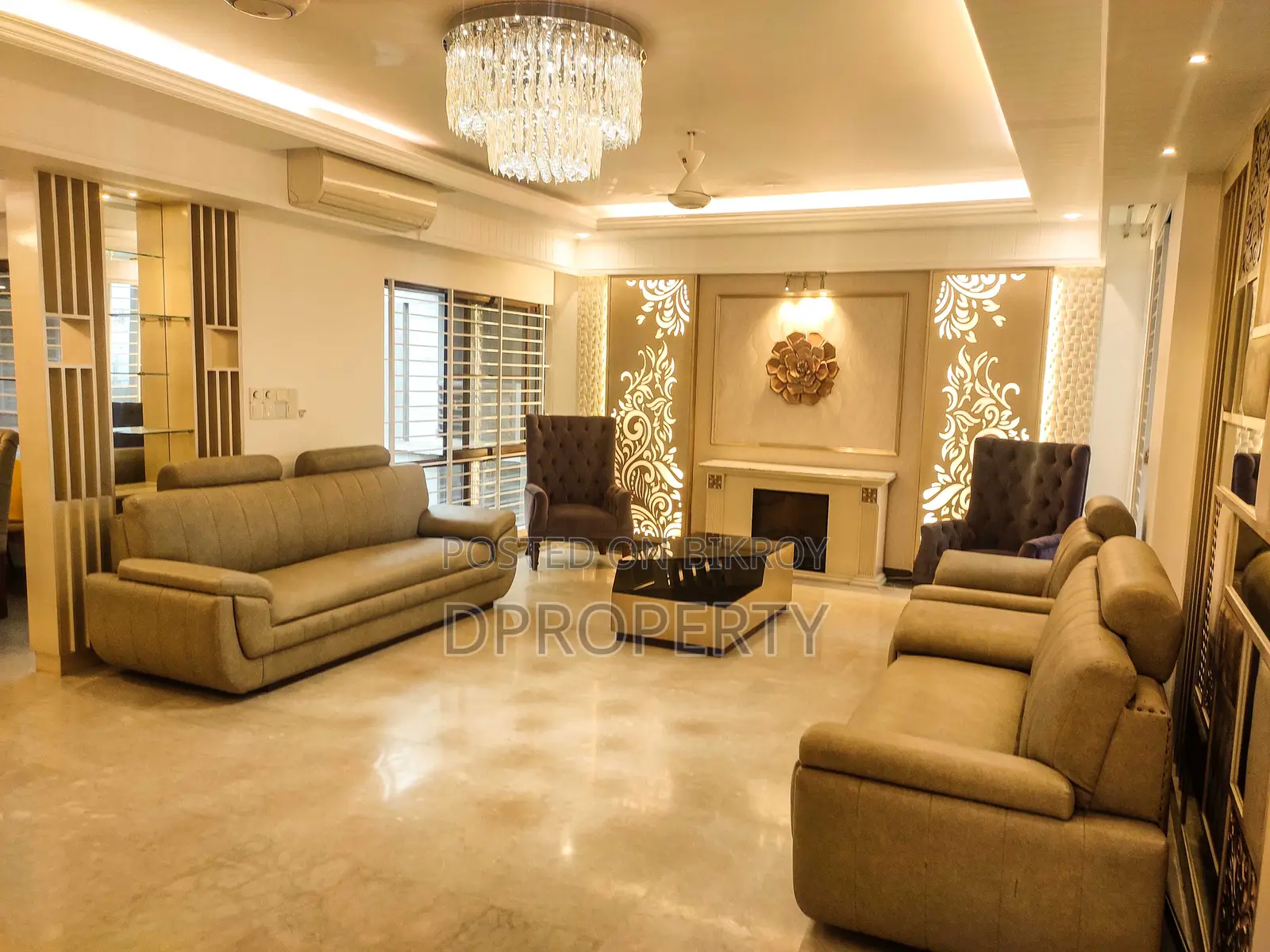 4500 SFT Luxurious Full Furnished South face Apartment Rent at 10 floor in Basundhara