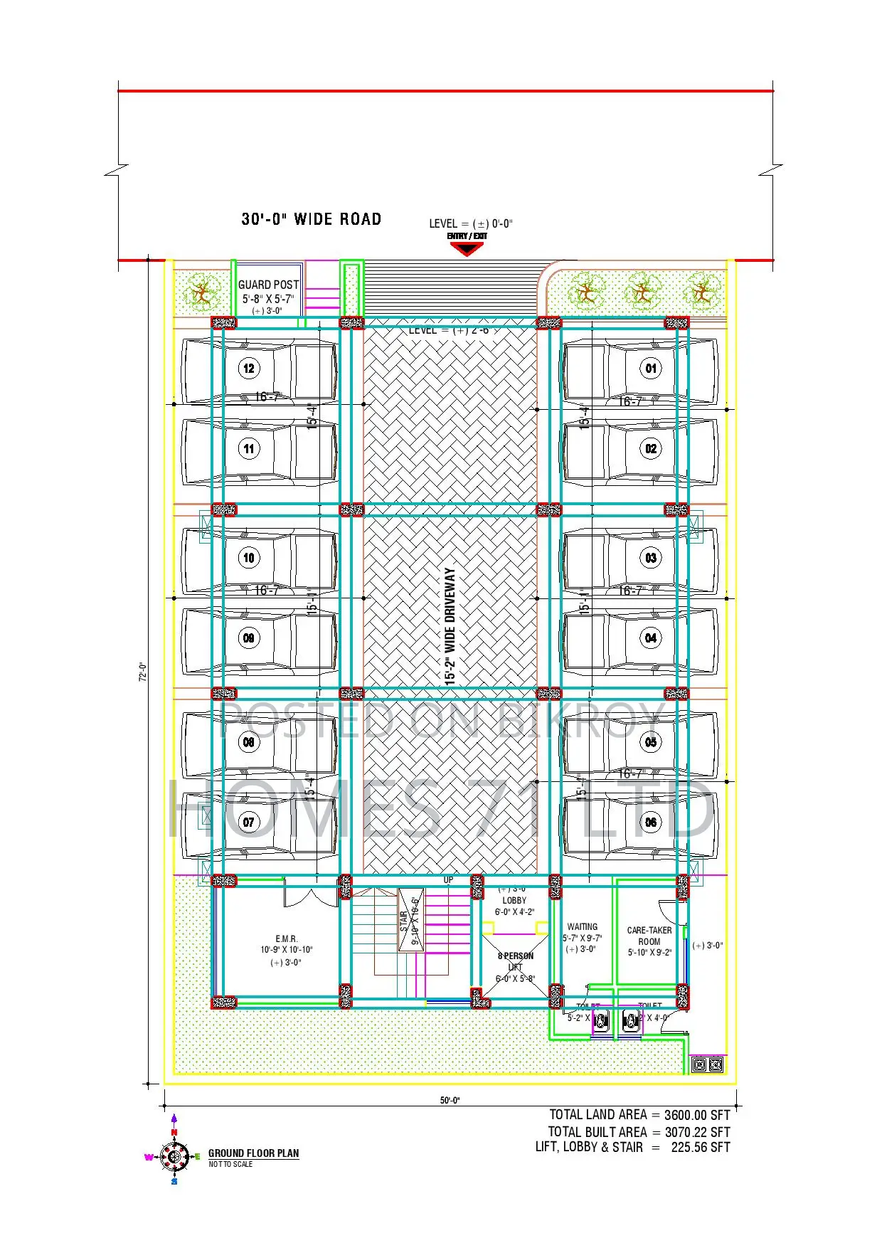1350 Sft Ongoing Flat For Sale at Savar DOHS in Savar