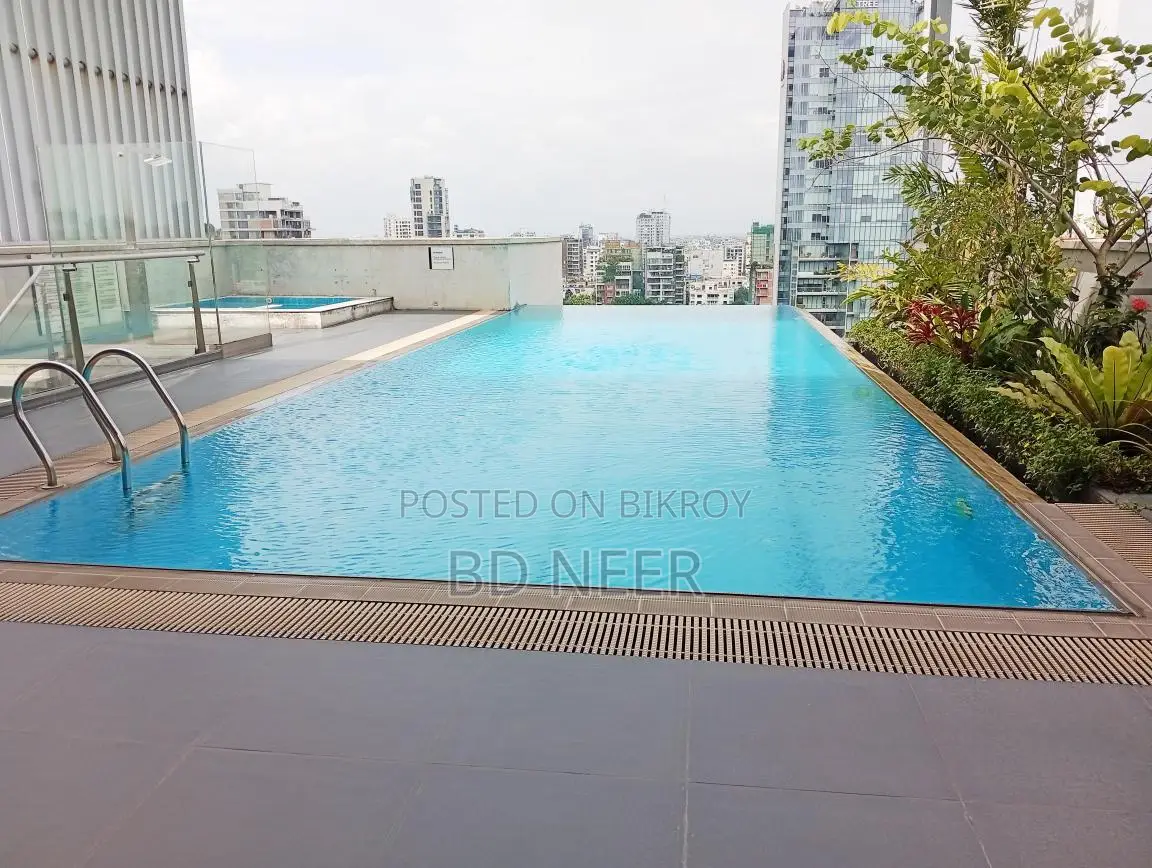 Ultra Mordent Gym Swimming 4 Bed Full Furnished Flat Rent in Gulshan-2 in Gulshan