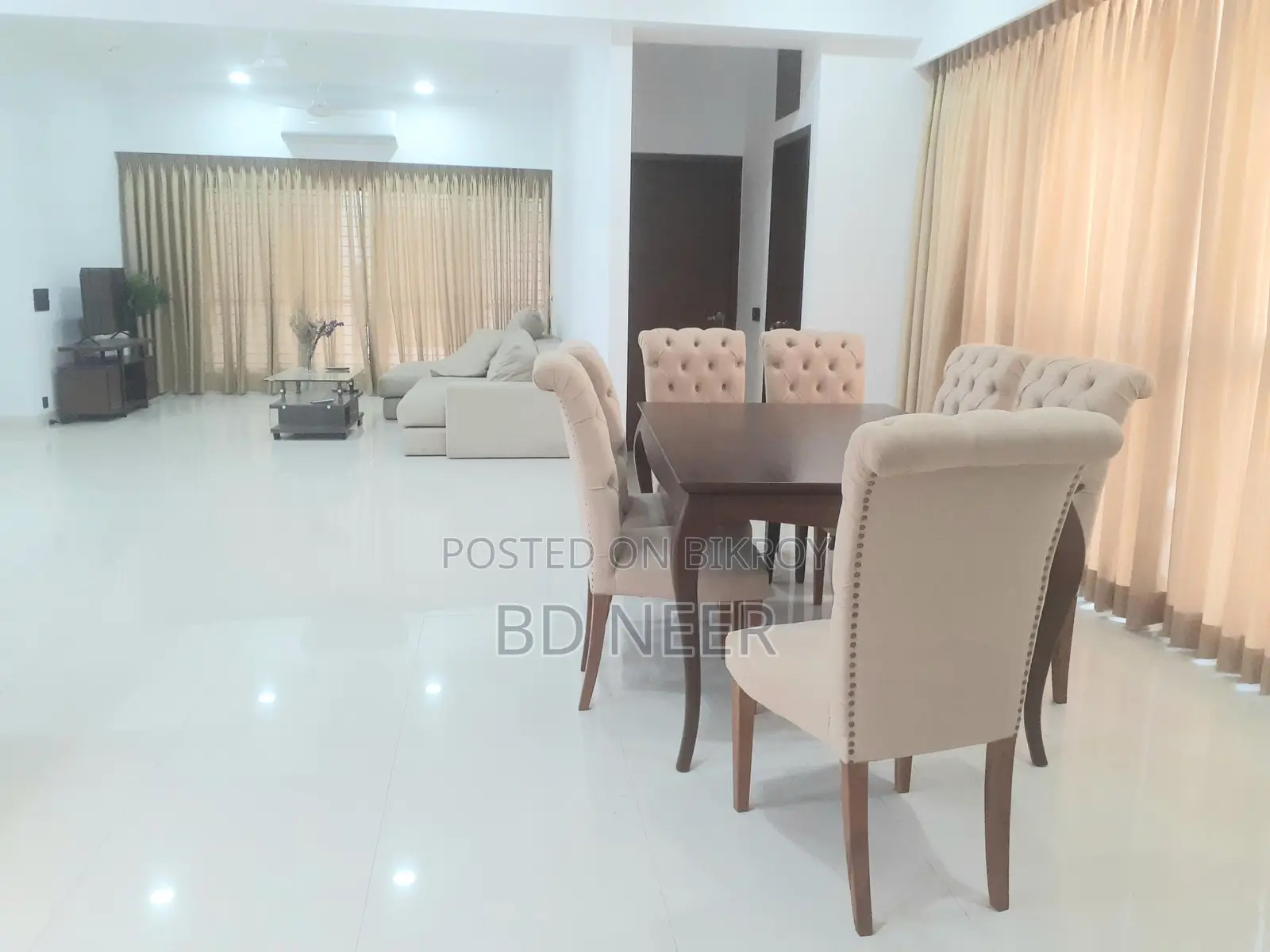 Gym Swimming Pool 3Bed Open Kitchen Furniture Flat Rent in Gulshan-2 in Gulshan