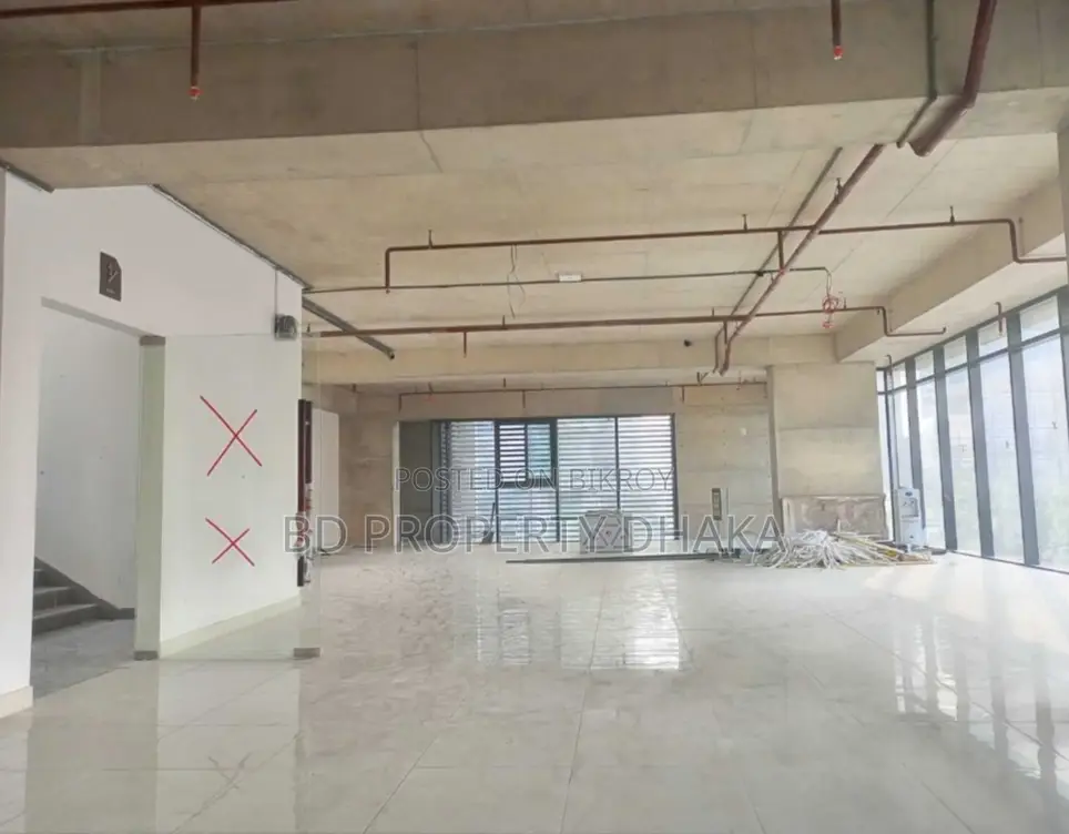3820 Sqft Open Commercial newly building Rent. in Gulshan in Gulshan