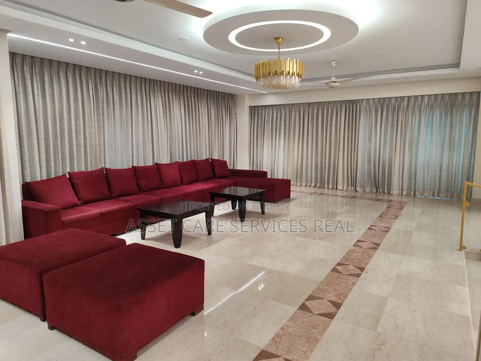 7500-Sqft Furnished 5-Bedroom Luxurious Sunlight Apartment for Rent in Baridhara in Baridhara