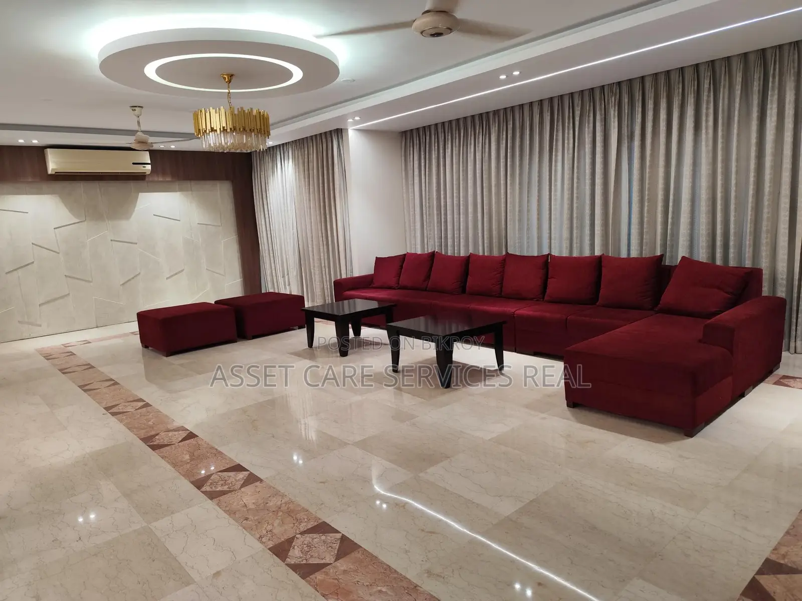 7500-Sqft Furnished 5-Bedroom Luxurious Sunlight Apartment for Rent in Baridhara in Baridhara