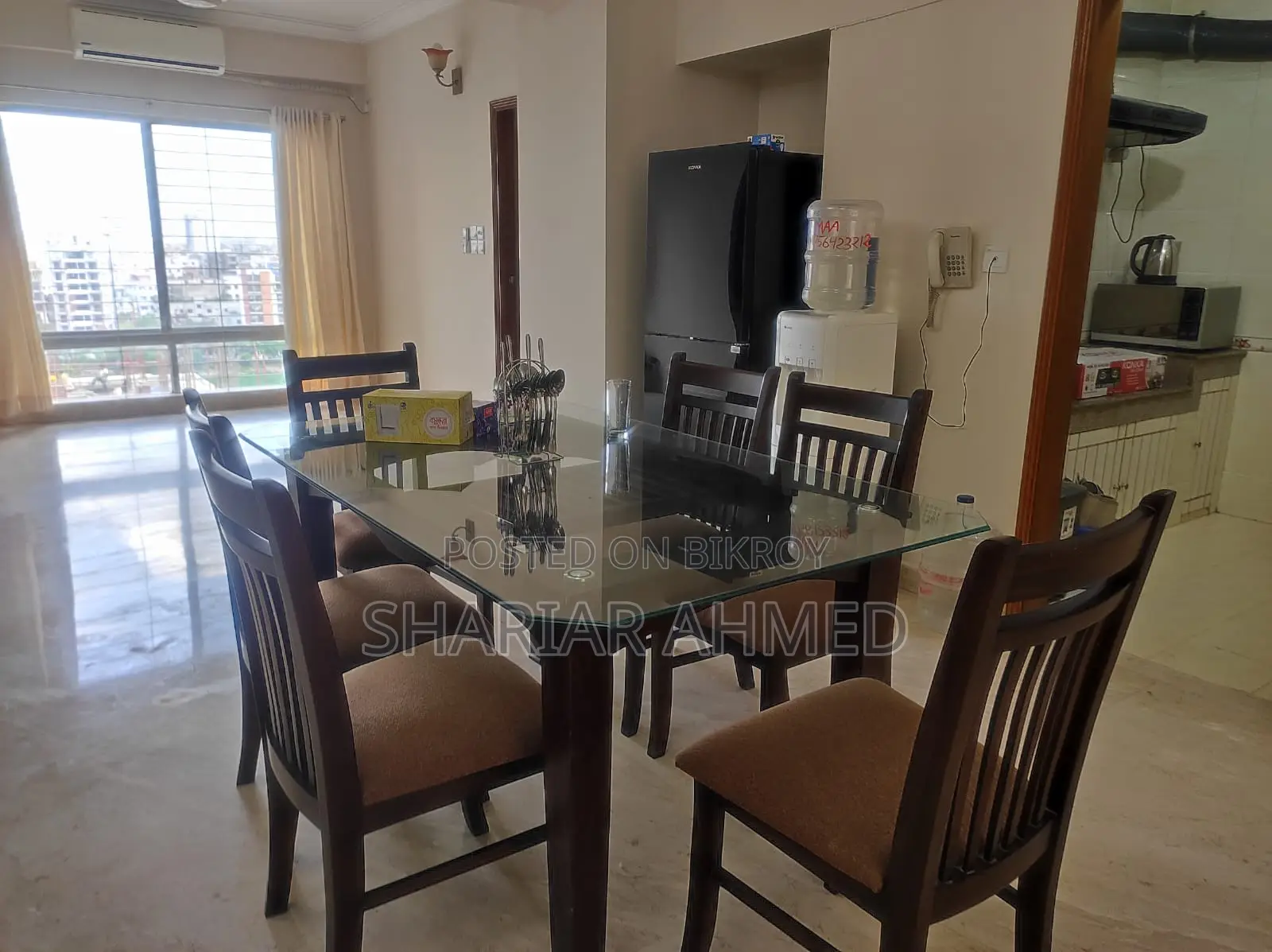 3-Bedroom 2352 SqFt Furnished Flat for Rent in Gulshan-1 in Gulshan