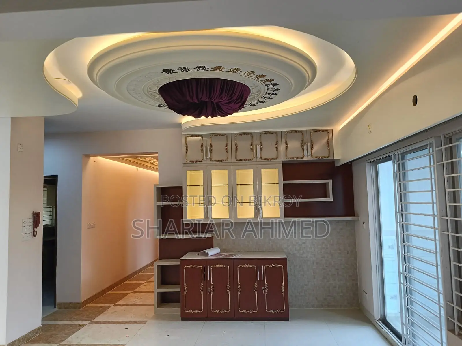 Nicely Decorated Luxurious Apartment Now Vacant For Rent In Gulshan in Gulshan