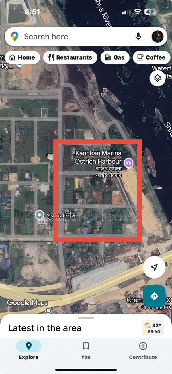 10 Katha Plot for Sale in Purbachal Sector 4, on the banks of Shitalakshya. in Purbachal