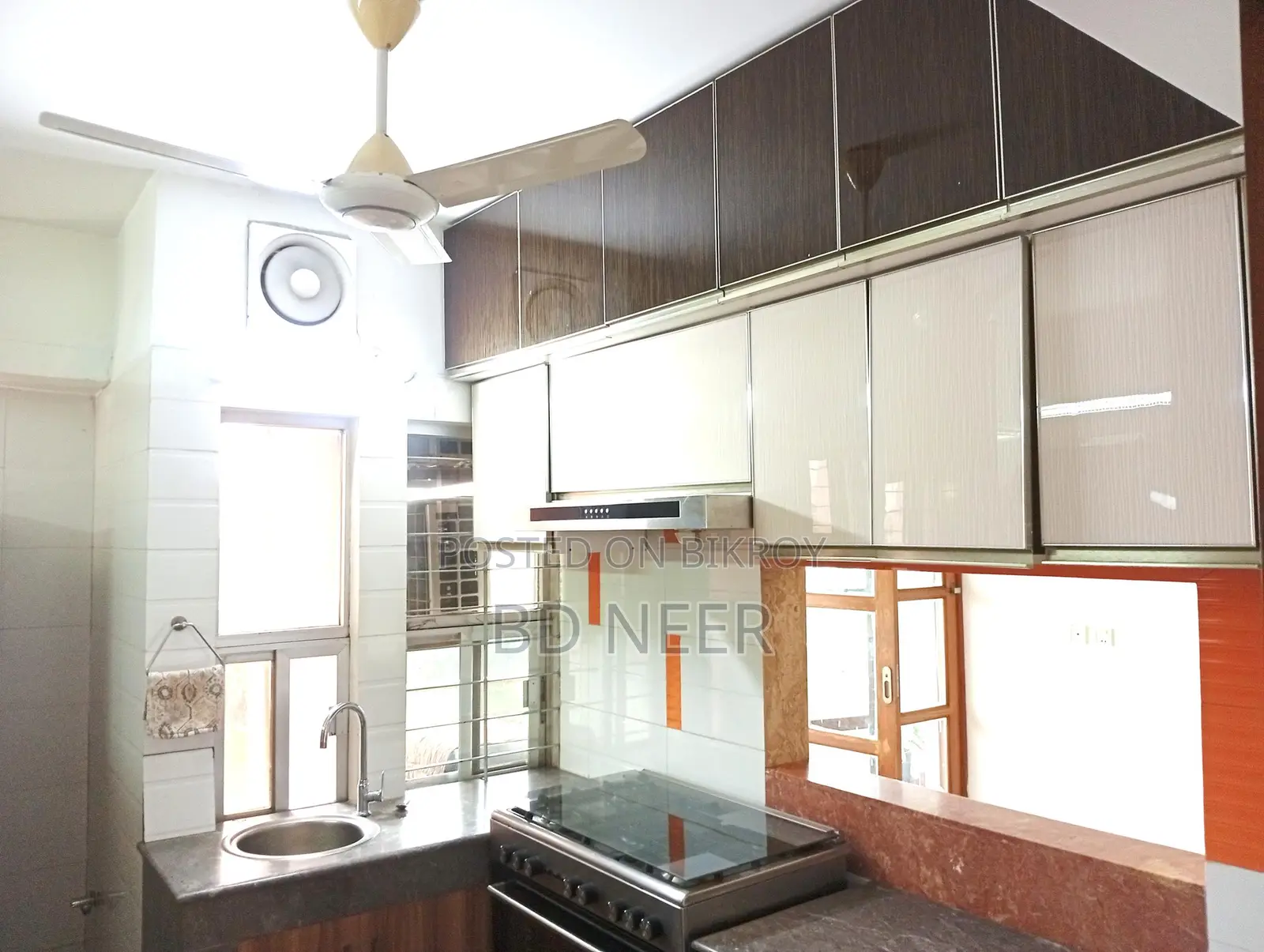Lake View Semi Furnished 4 Bed 9th Floor Apt. For Rent in Gulshan-2 in Gulshan
