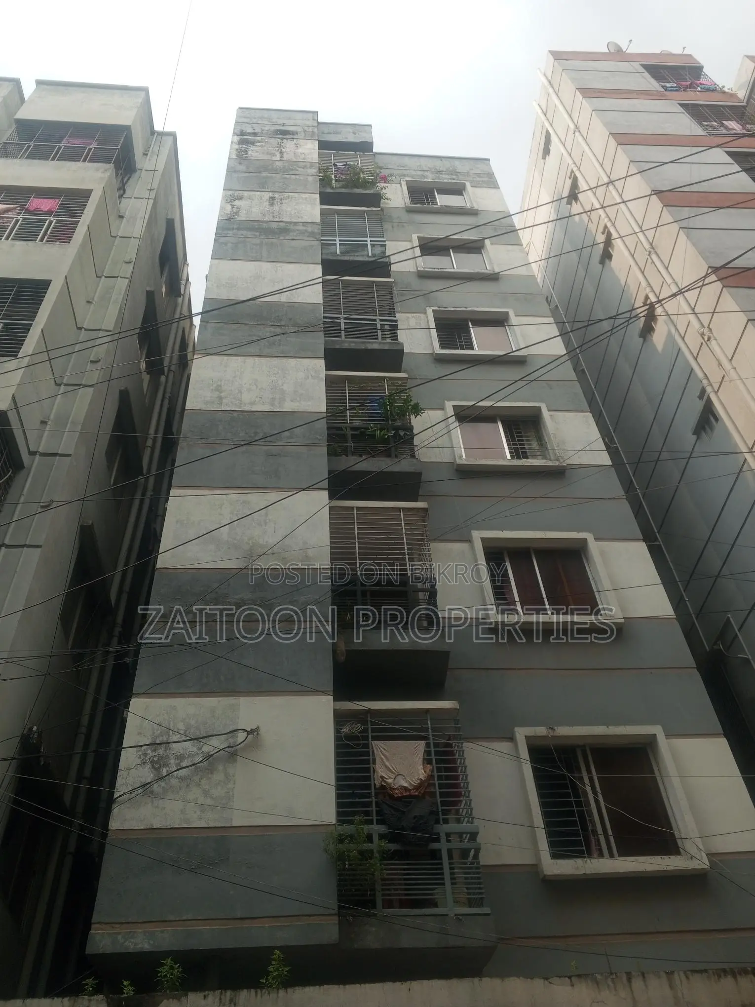 South-facing, airy 3-bedroom flat in Mohammadpur
