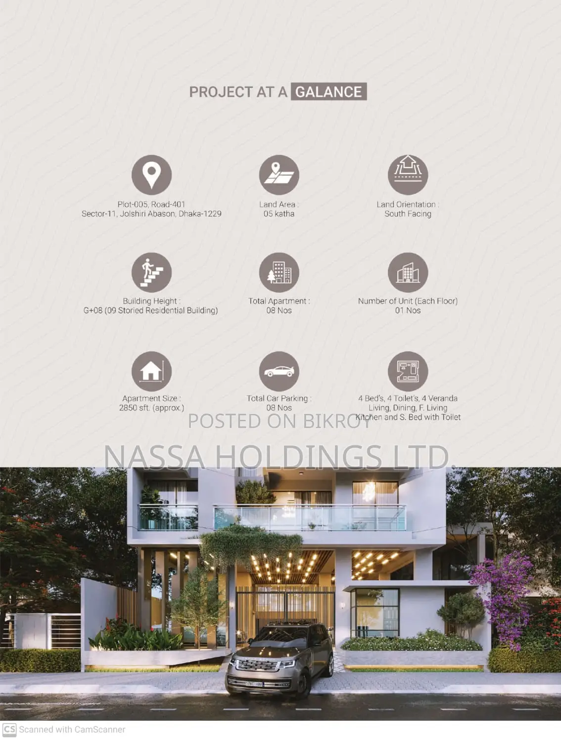 Luxurious Ongoing Flat For Sale in Jolshiri R/A in Dhaka