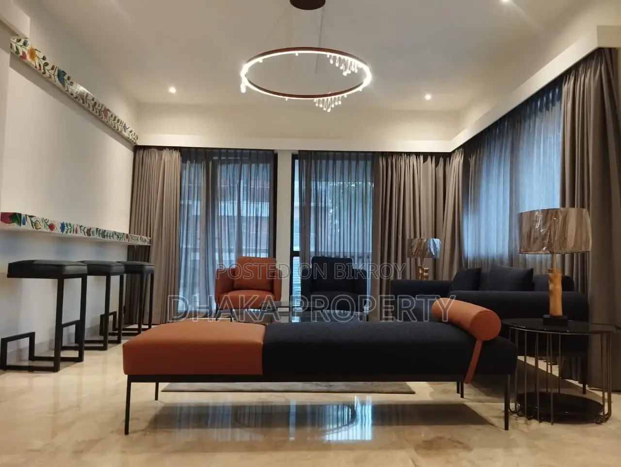 4000sqFt.Luxurious Gym Swimming Pool Apartment Rent at Baridhara DMZ. in Baridhara