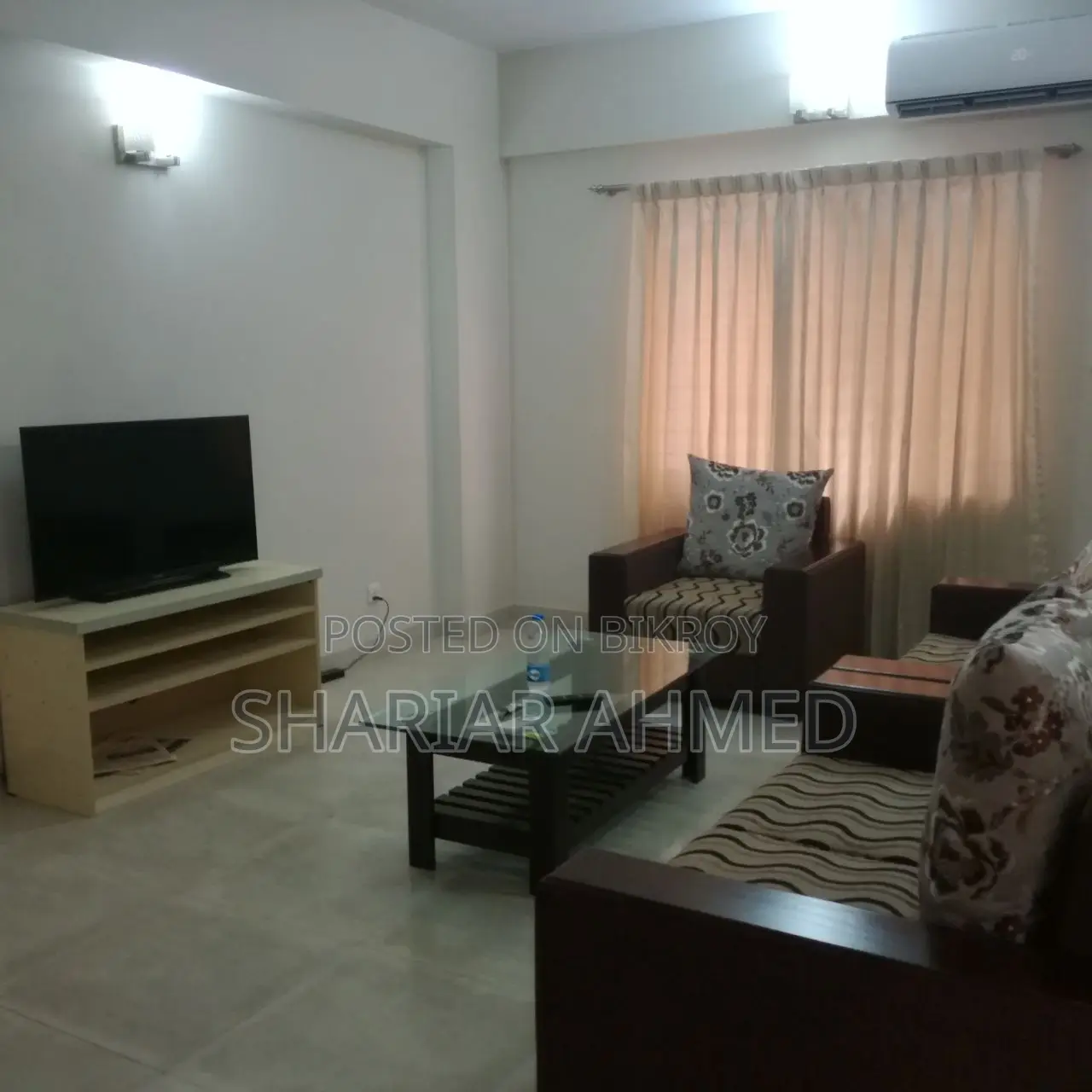 3-Bed 1975 SqFt Furnished Flat for Rent in Gulshan in Gulshan