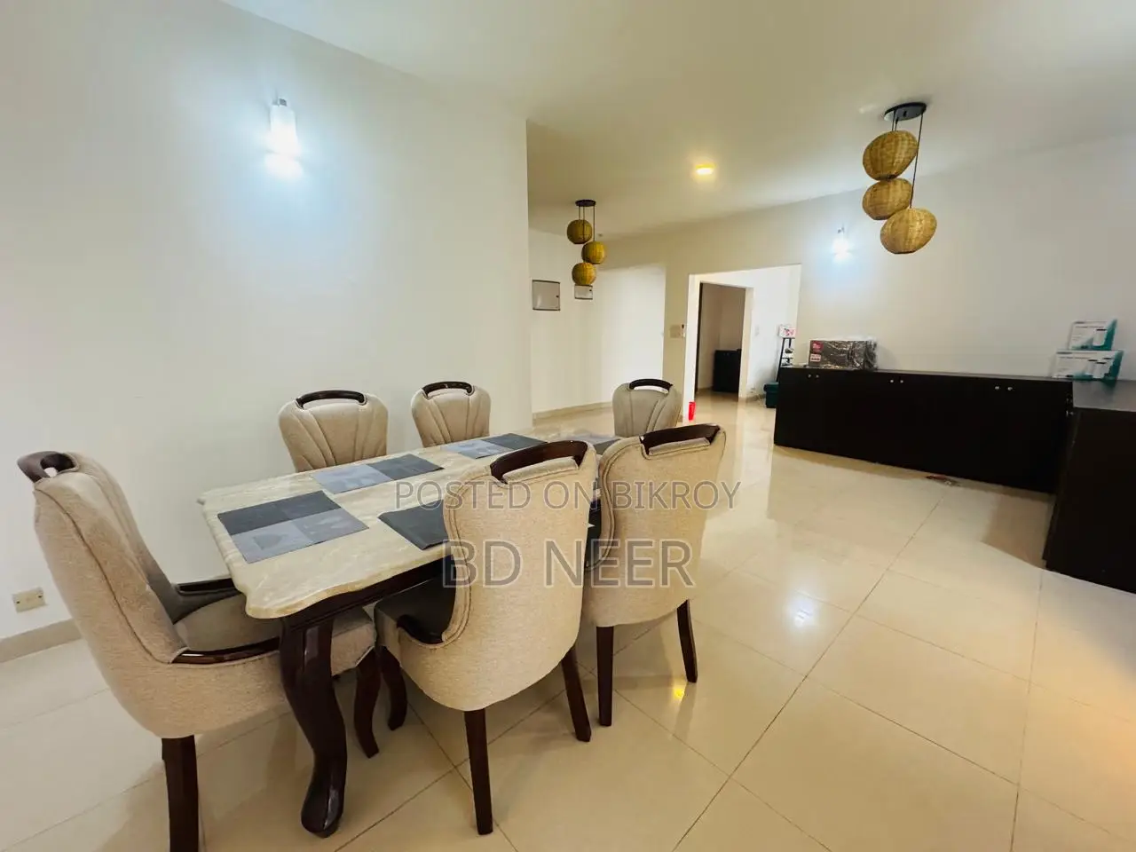 Furnished 3 Bedroom Flat Rent in Gulshan-1 in Gulshan