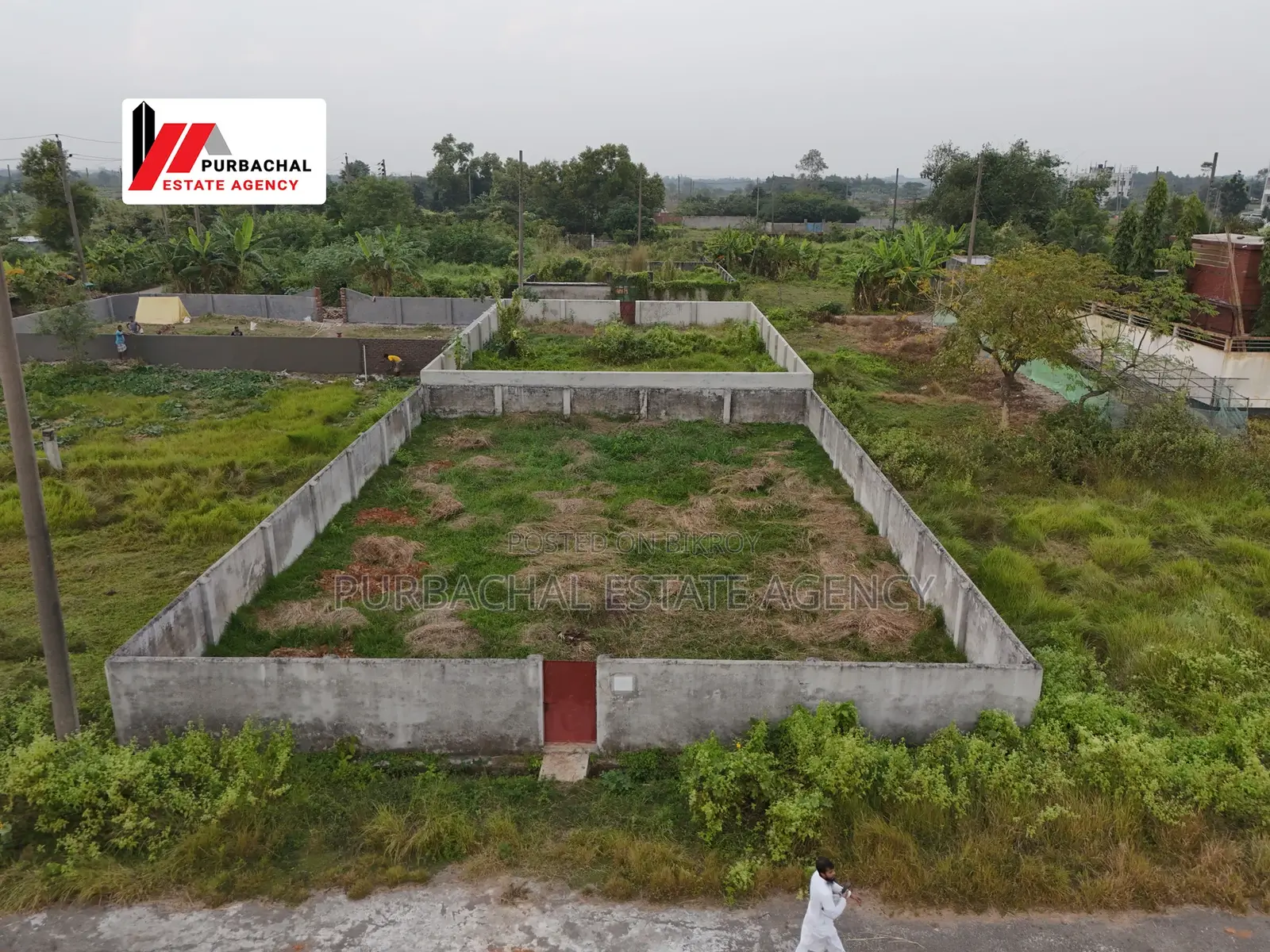 Corner 10 Katha river view plot in Sec#26, Road# 201. in Purbachal