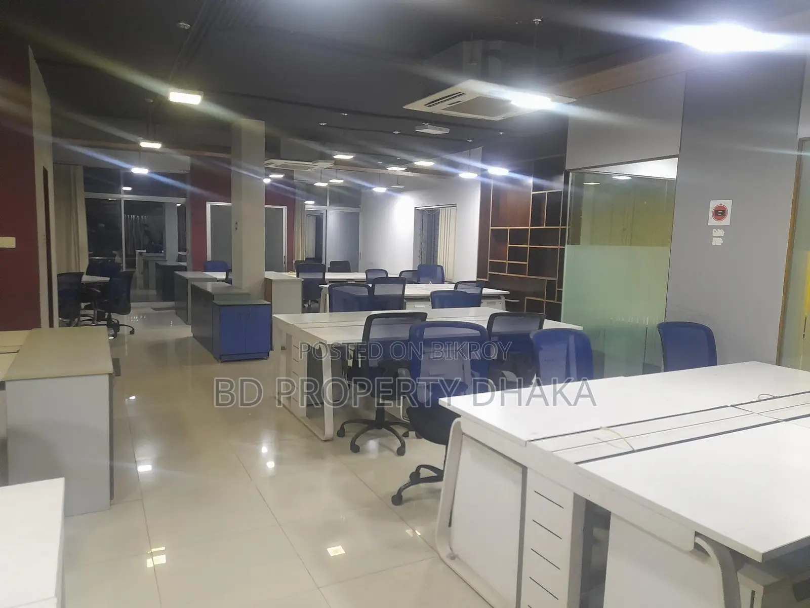5500sqft Semi Furnished open Commercial property rent in Gulshan in Gulshan