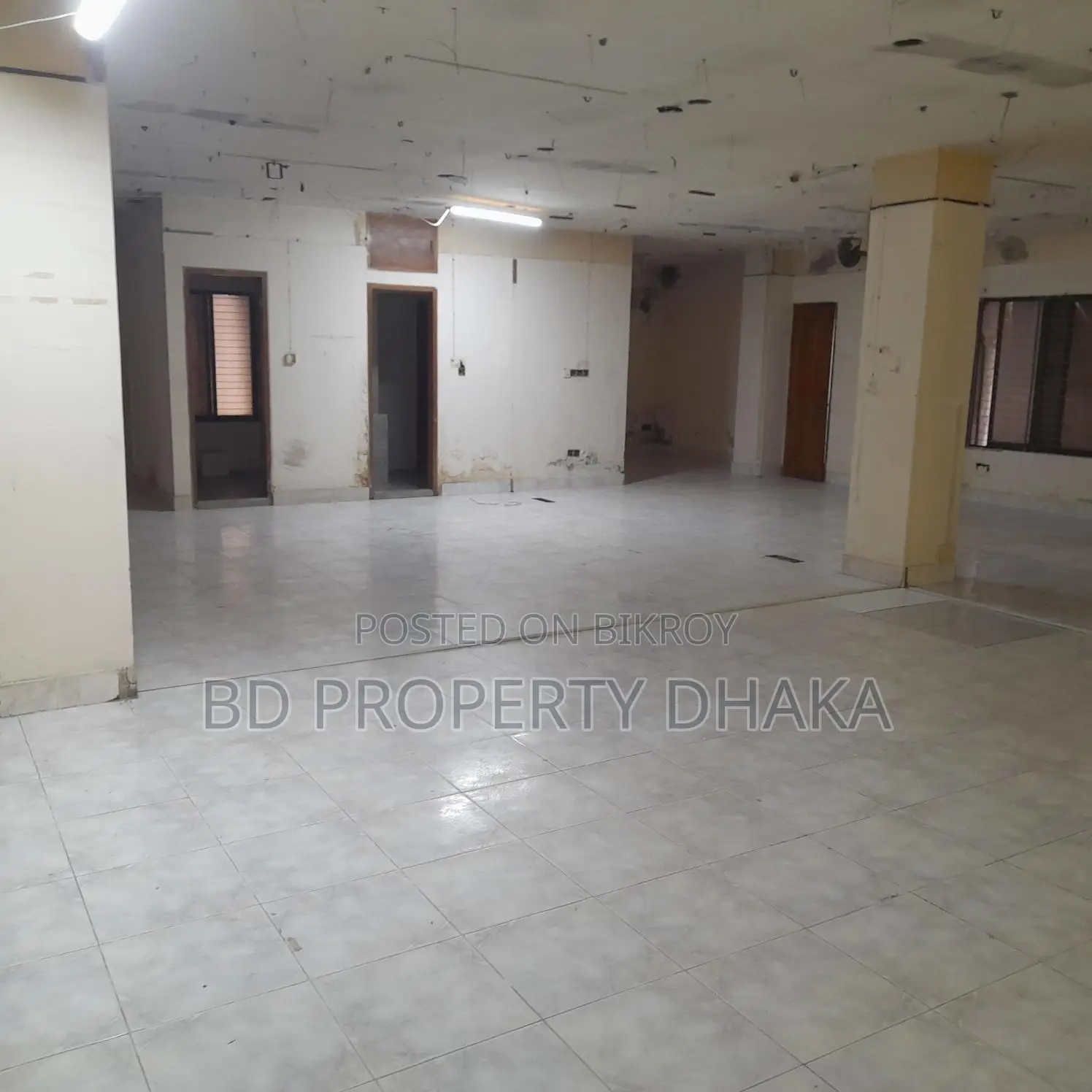 1500 Sqft Open Commercial Space for Rent in Gulshan Avenue in Gulshan