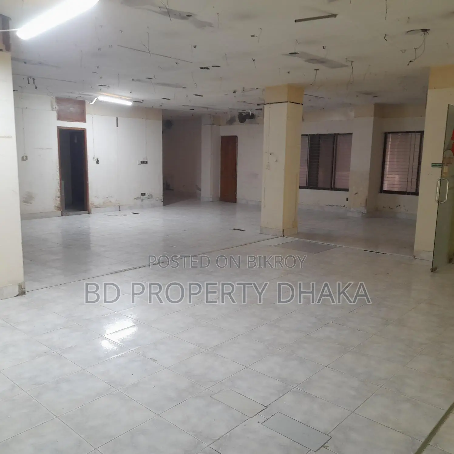 1500 Sqft Open Commercial Space for Rent in Gulshan Avenue in Gulshan