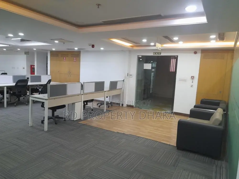5800 Sqft Open Semi Furnished Commercial Space Rent in Gulshan Avenue in Gulshan