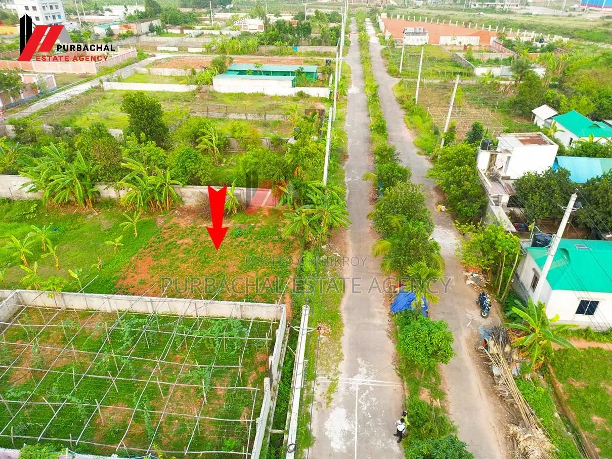 On 75ft, East Facing, 7.5 Katha Plot In Sec#3 in Purbachal