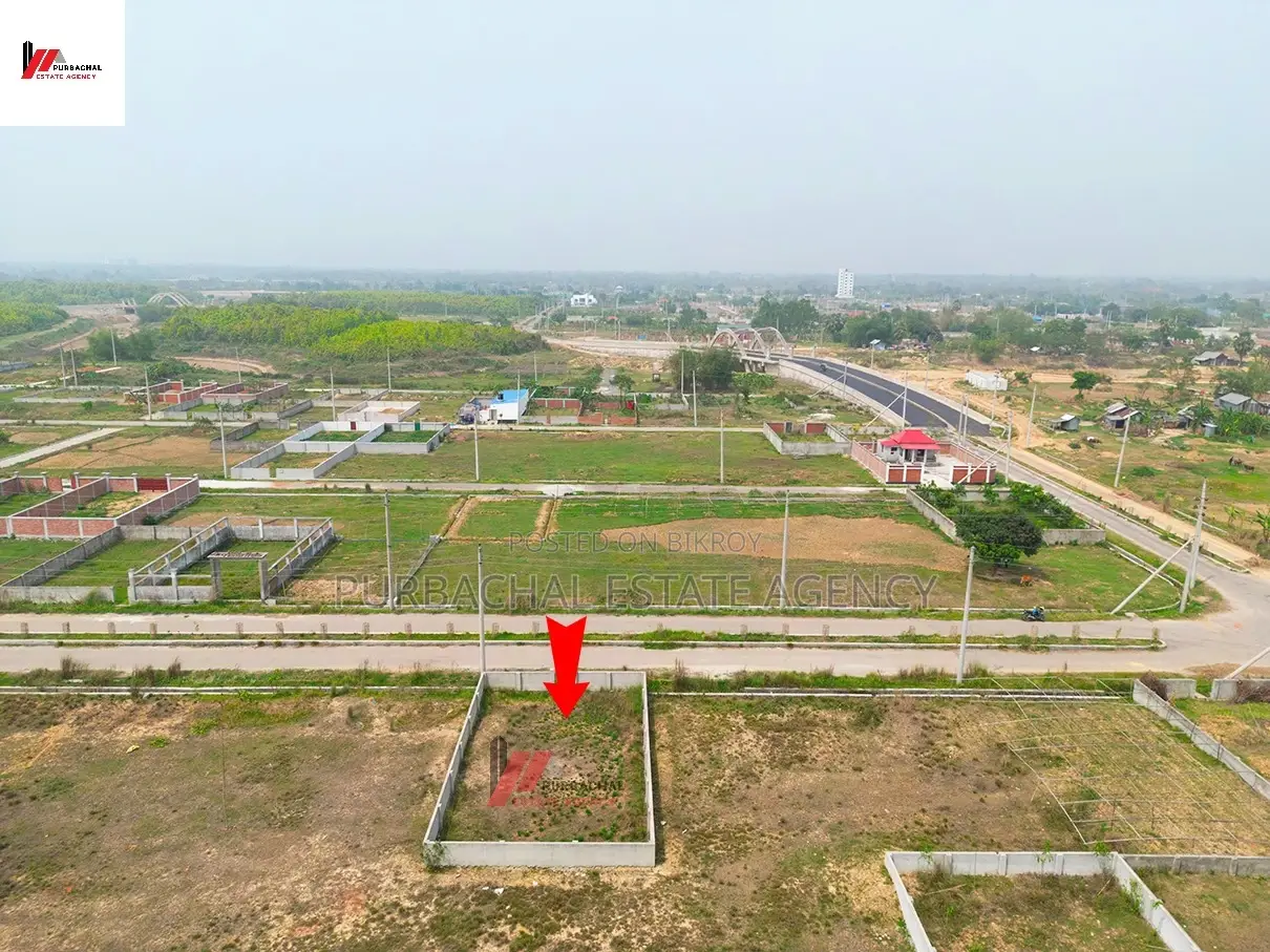 Front 54ft, 6.5 Katha Plot In Sec#5 in Purbachal