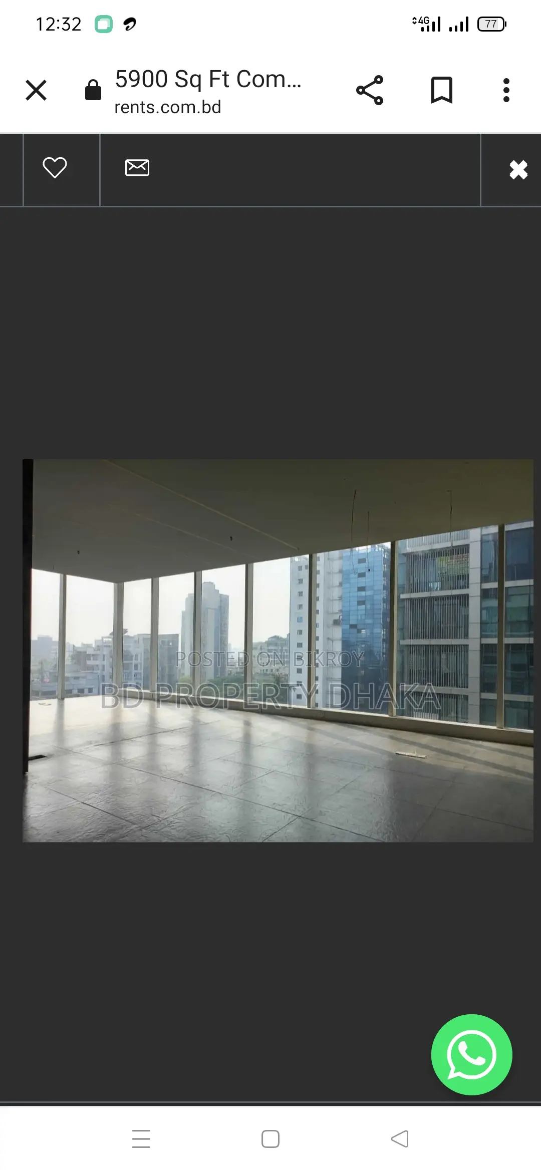 2000 Sqft Open Commercial Space Rent In Banani in Banani