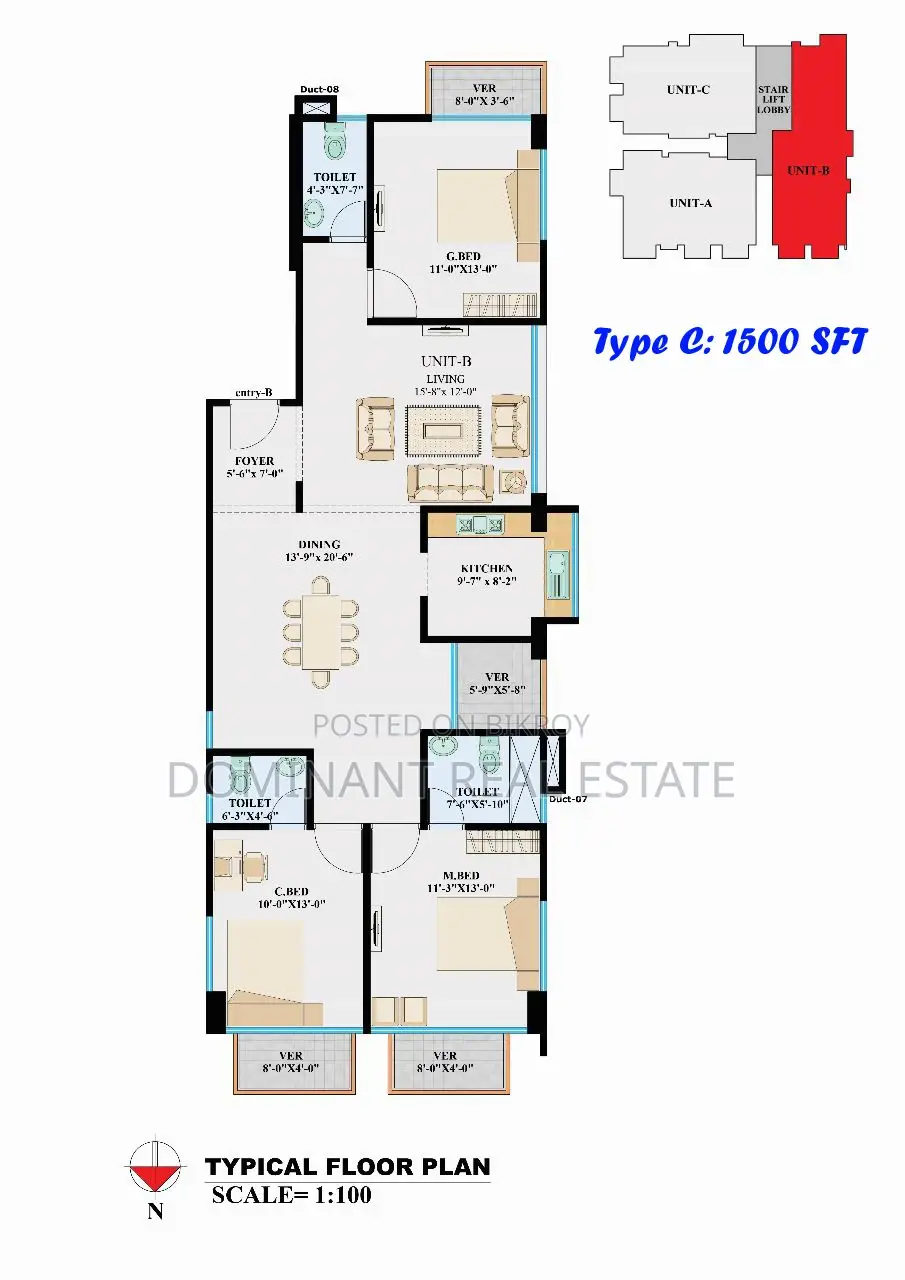 1500 Sft on going Corner Flat sales** priyanka Runway city, uttara in Uttara