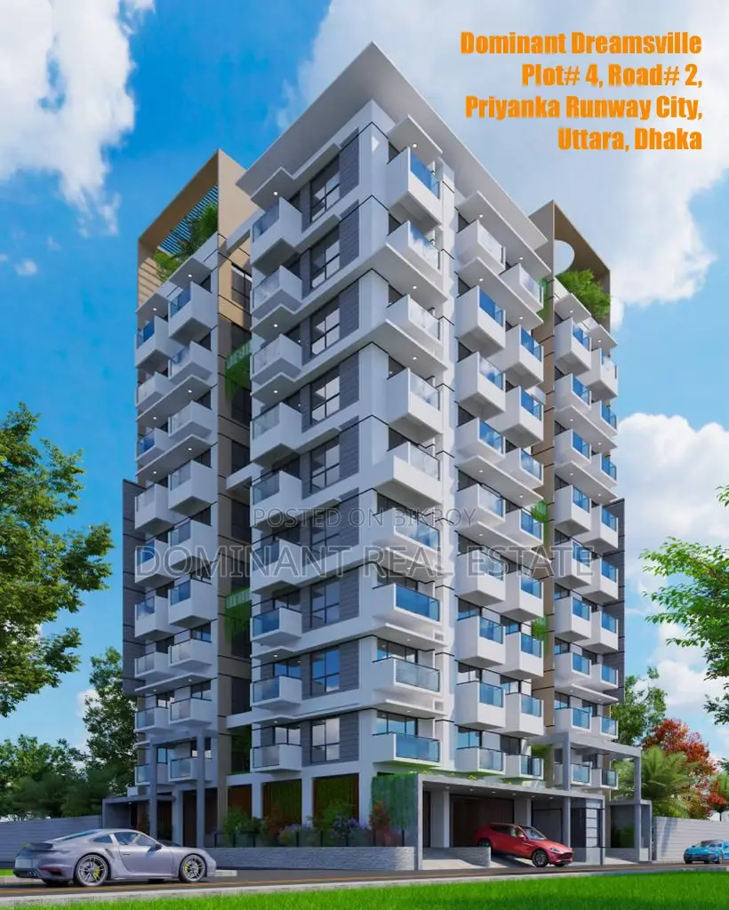 1500 Sft on going Corner Flat sales** priyanka Runway city, uttara in Uttara