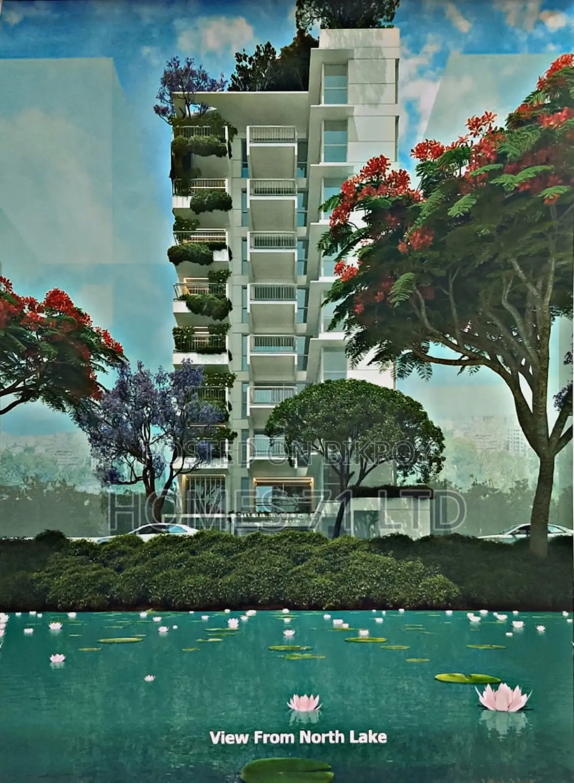 Lake View 2700 Sft Flat For Sale at Savar DOHS in Savar