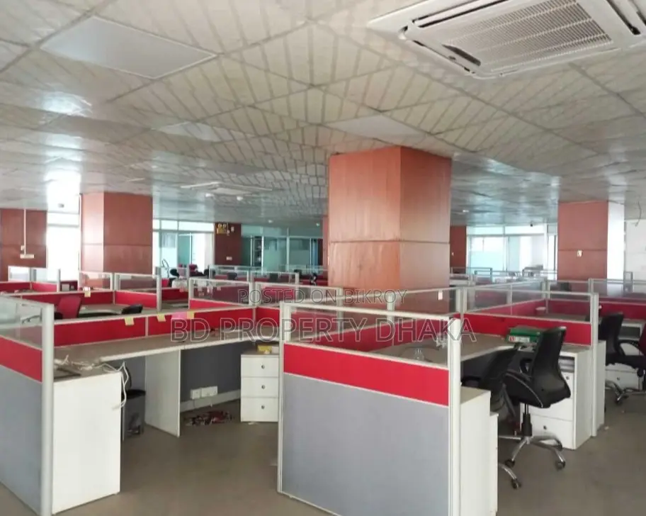 8020 Sqft Furnished Open Commercial Space for Rent in Gulshan Avenue in Gulshan