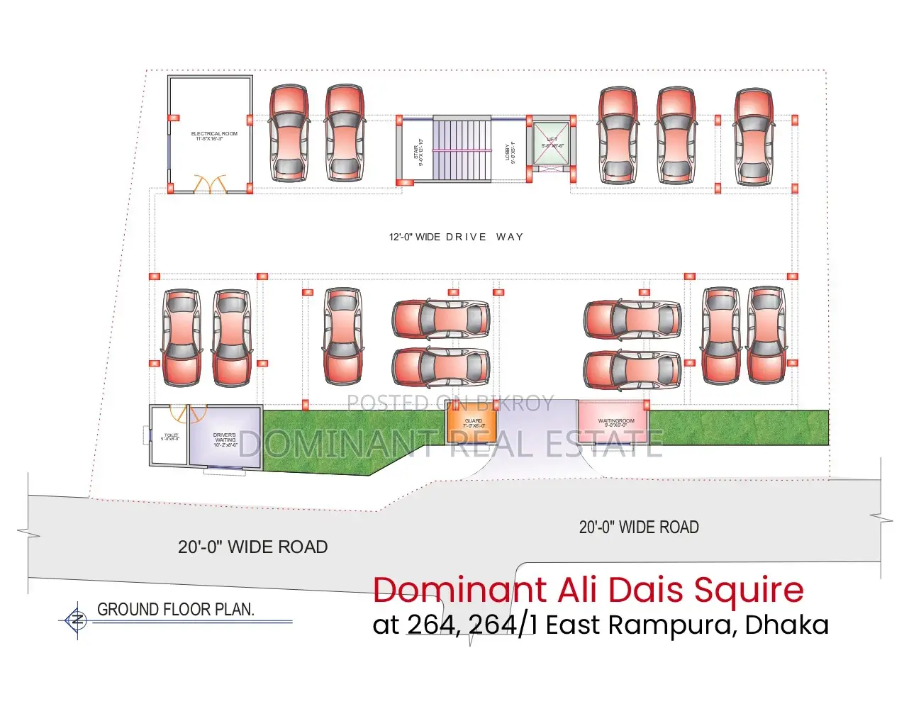 3 Bedroom Apartment in Dominant Real Estate, Rampura for sale in Rampura