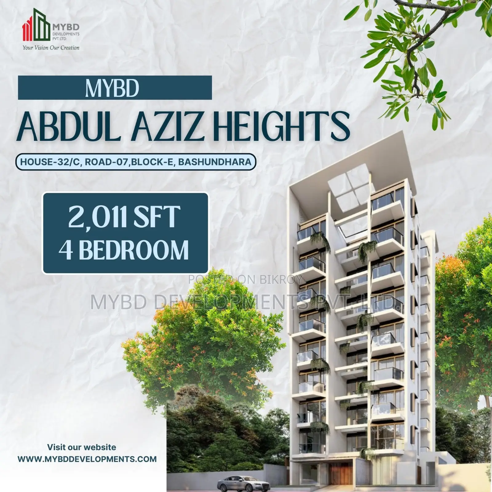 South-Facing 2011 Sqft Flat Near Bashundhara Evercare Hospital!! in Basundhara