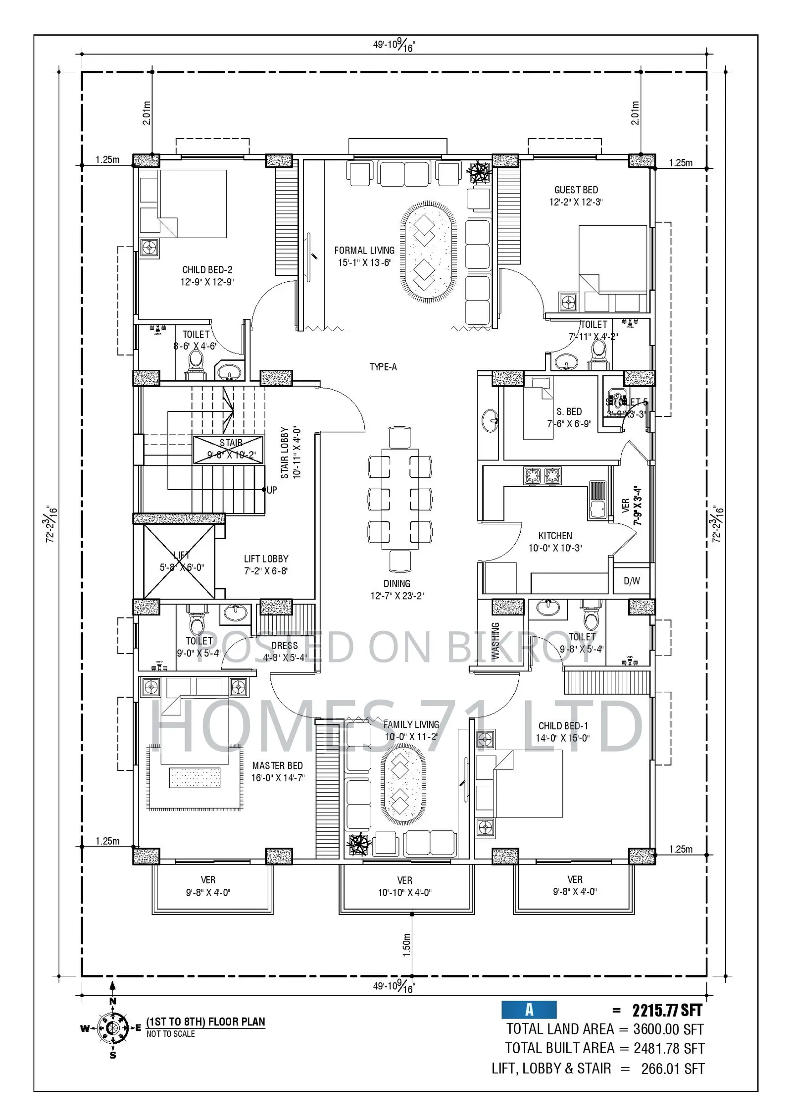 Lake view 2850 sft south facing for sale at Jalshiri Abashon in Dhaka
