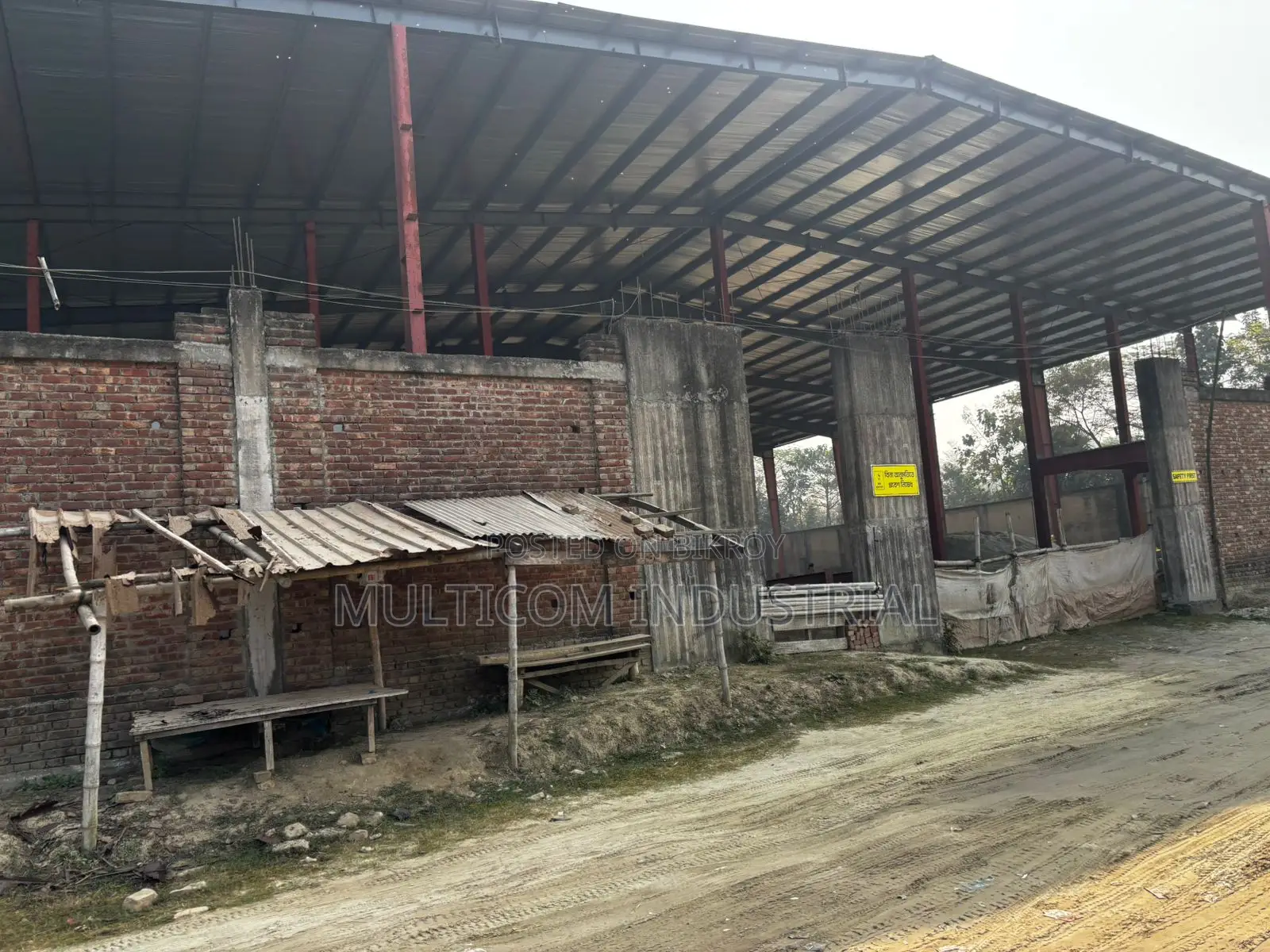 56,000 sqft. under construction warehouse shed a Gazipur in Gazipur